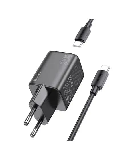 Hoco 20W PD N40 Mighty Wall Charger With PD Cable Set