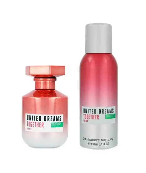 Benetton United Dreams Together Eau De Toillete For Men - 80ml With Deo Spray -150ml