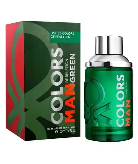 Benetton Colors Man Green Eau De Toilette For Men 100ml