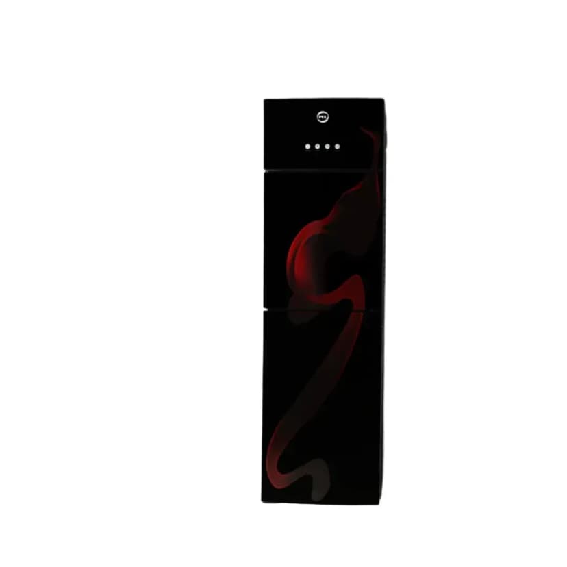 PEL - Water Dispenser 3 Tap Curved Glass Door with Refrigerator - 525 GD