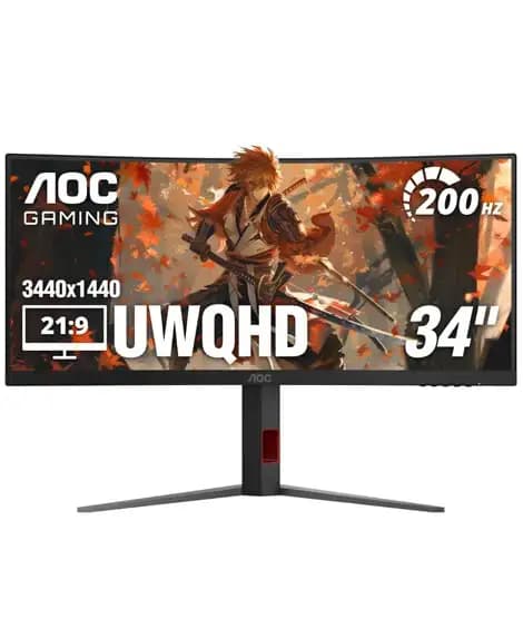 AOC 34 Inch 200hz UWQHD Curved Gaming Monitor (CU34G4H)
