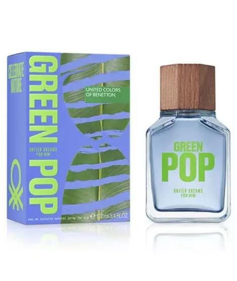 Benetton Green Pop Eau de Toilette For Men 100ml