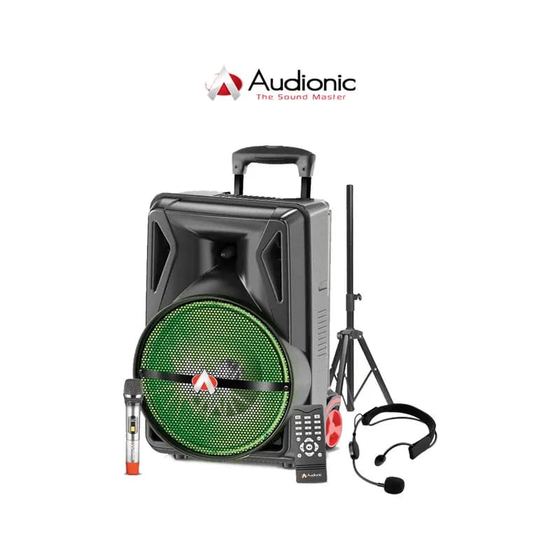 Audionic Portable Mehfil Speaker with Advance Wireless Headgear & Mic - MH-40S