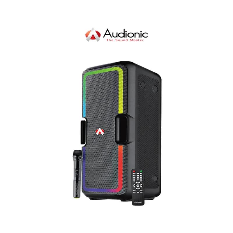 Audionic Portable Hummer Trolly Speaker with Wireless Mic - H30 Plus
