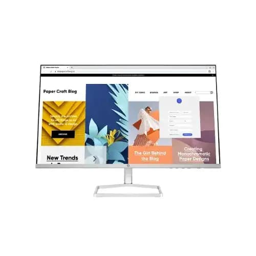 HP 27" Inch Border Less Led Monitor Full HD Resolution with Free Power Code