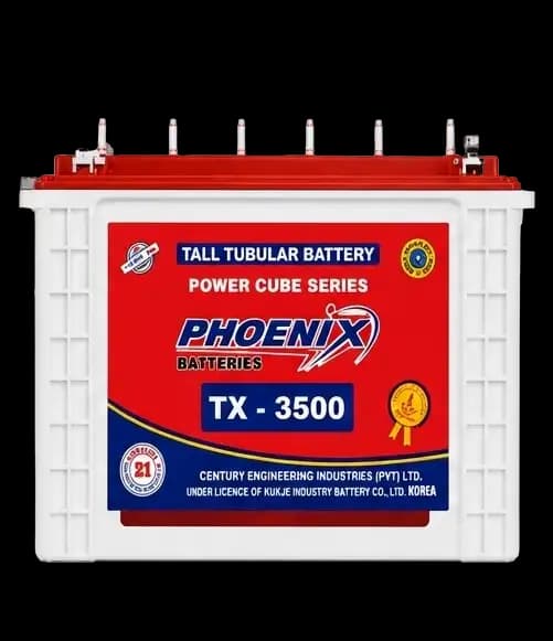 Phoenix Tubular Battery TX 3500 280 Amp Battery Only For Karachi