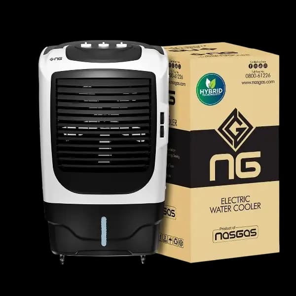 Nasgas AC DC Hybrid Room Cooler Model NAC-9800 Cooling Box (For Re-Freezable Ice Packs