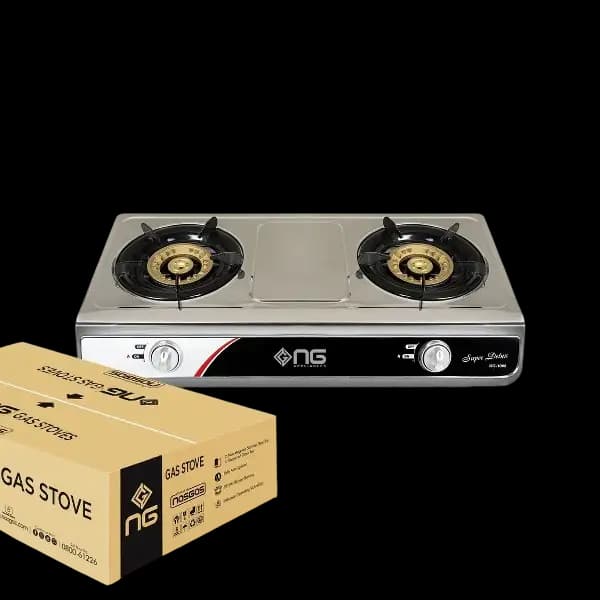 Nasgas Gas Stoves DG-1088 (Super Deluxe) Double Steel, Large Body, Heavy Ring