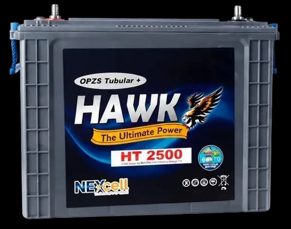 Hawk HT-2500 Tall Tubular Battery 230AH 07 Plates ( Only For Karachi )