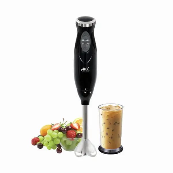 Anex AG-121 Deluxe Hand Blender – 300W Stainless Steel Stem
