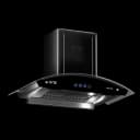 Nasgas Kitchen Hood KHP-270 35inch Push Button Operating System Panel Front Tempered Glass