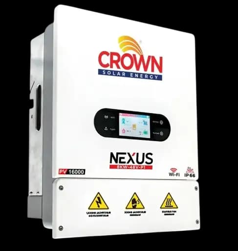 Crown Nexus 8kW Single Phase Hybrid Inverter (IP66)