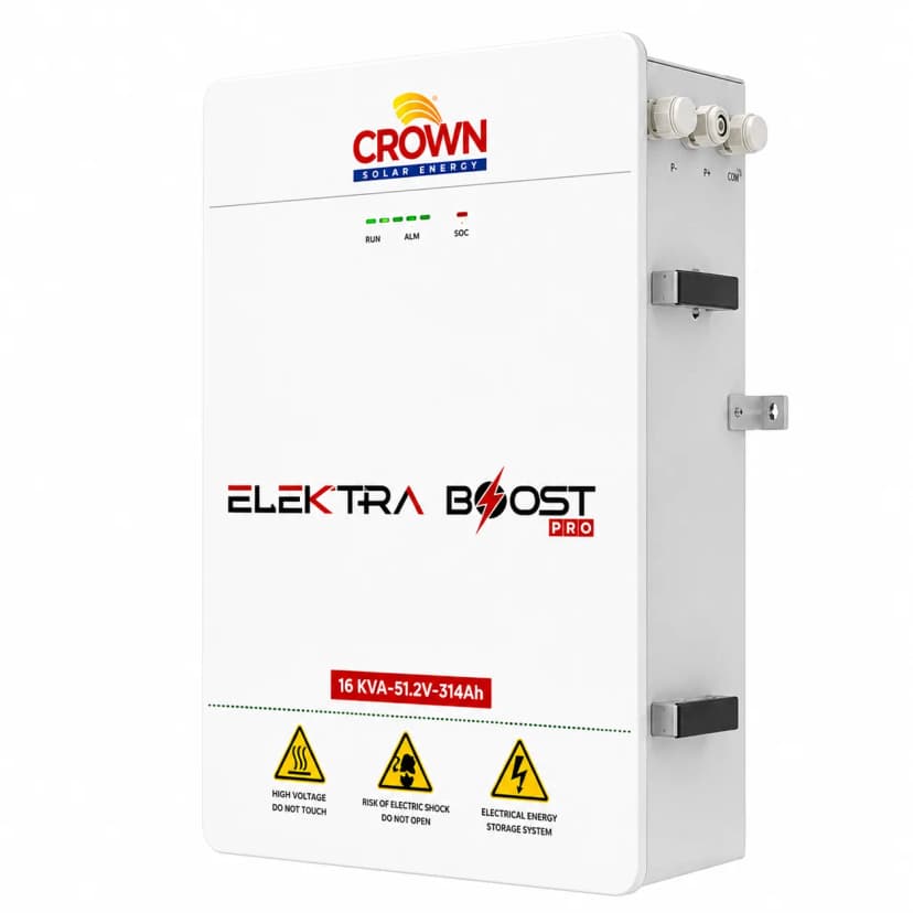 Crown Elektra Boost Pro 16KVA 51.2V 314Ah Lithium Battery
