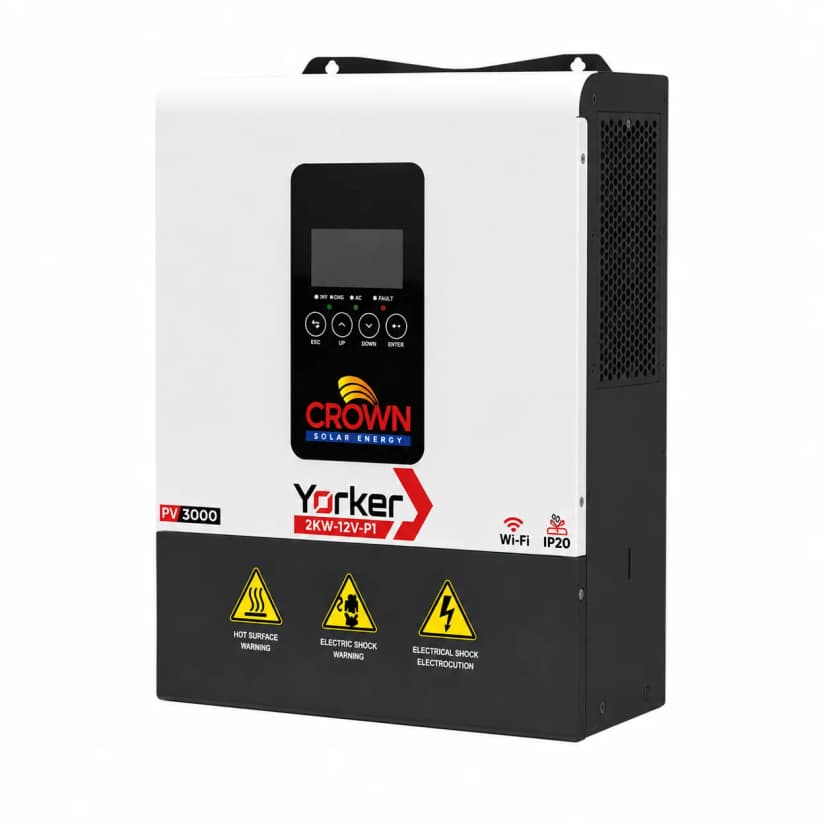 Crown Yorker 2KW IP20 Hybrid Solar Inverter PV3000