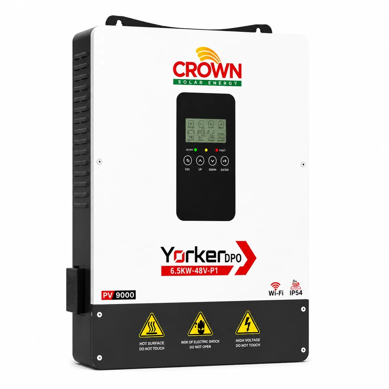 Crown Yorker 6.5KW IP54 Hybrid Solar Inverter 51.2V PV9000