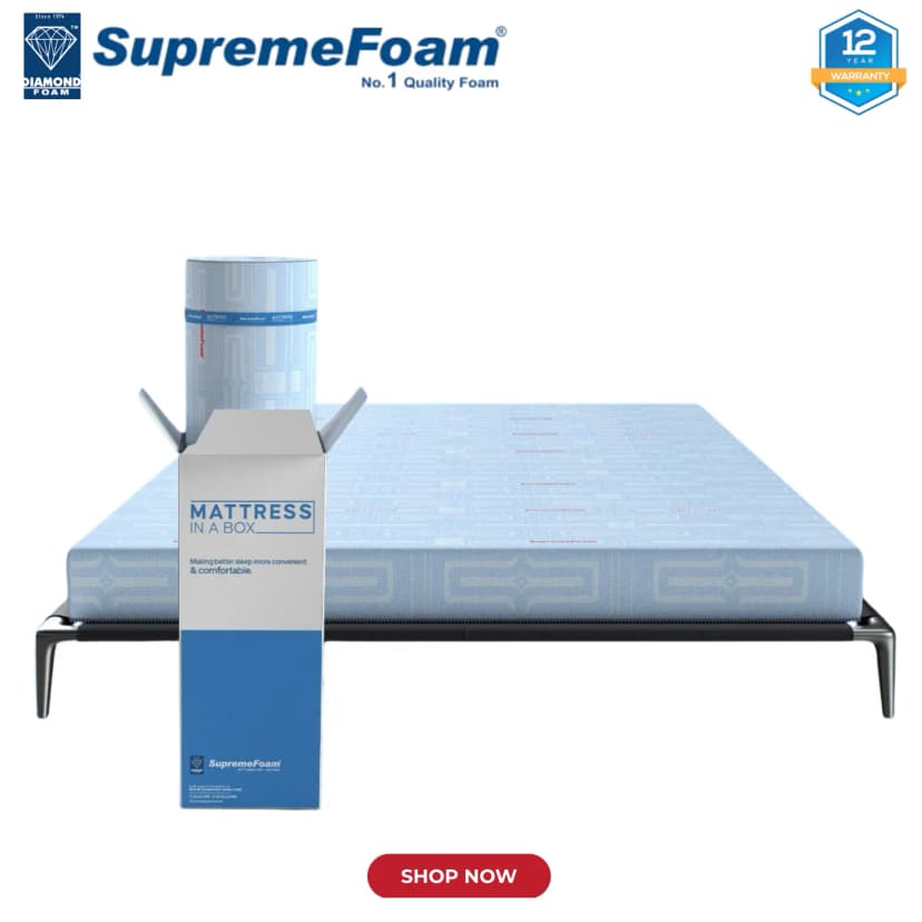 Diamond Supreme Mattress In A Box | 12 Years Brand Warranty