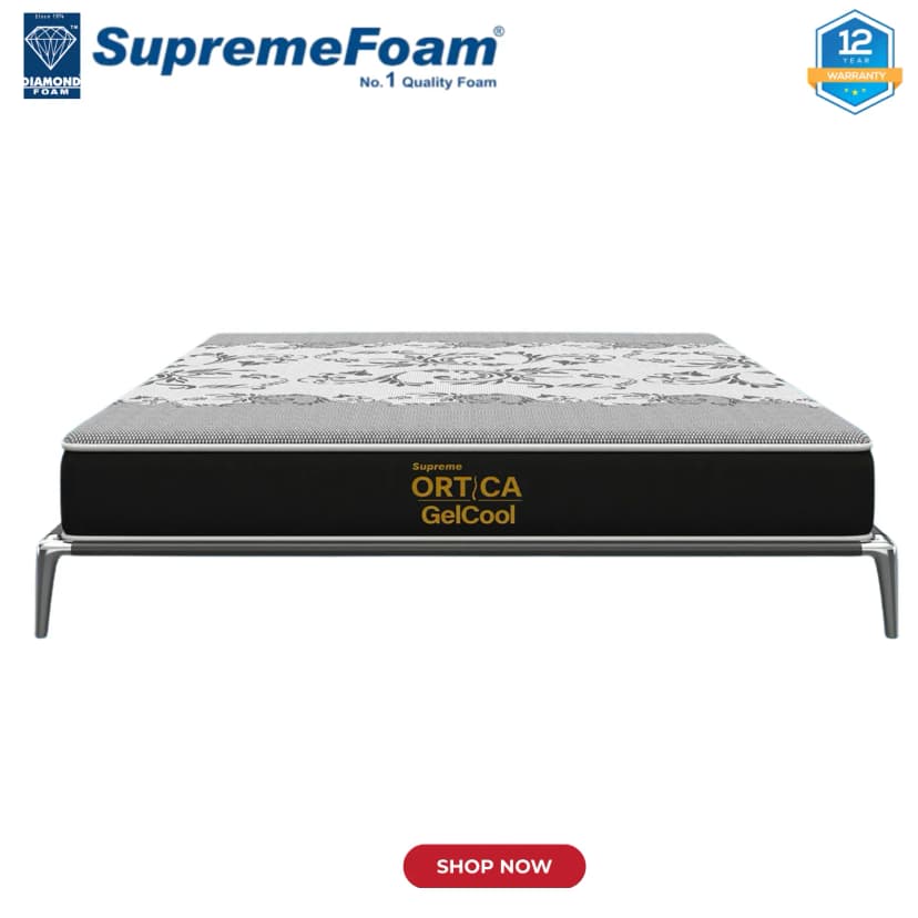 Diamond Supreme Ortica Gelcool | 12 Years Brand Warranty