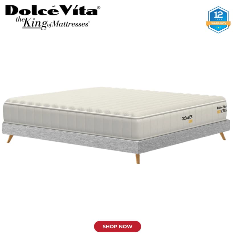 Dolce Vita Dreamer 1000 Pocket Spring Mattress Standard | 12 Years Brand Warranty