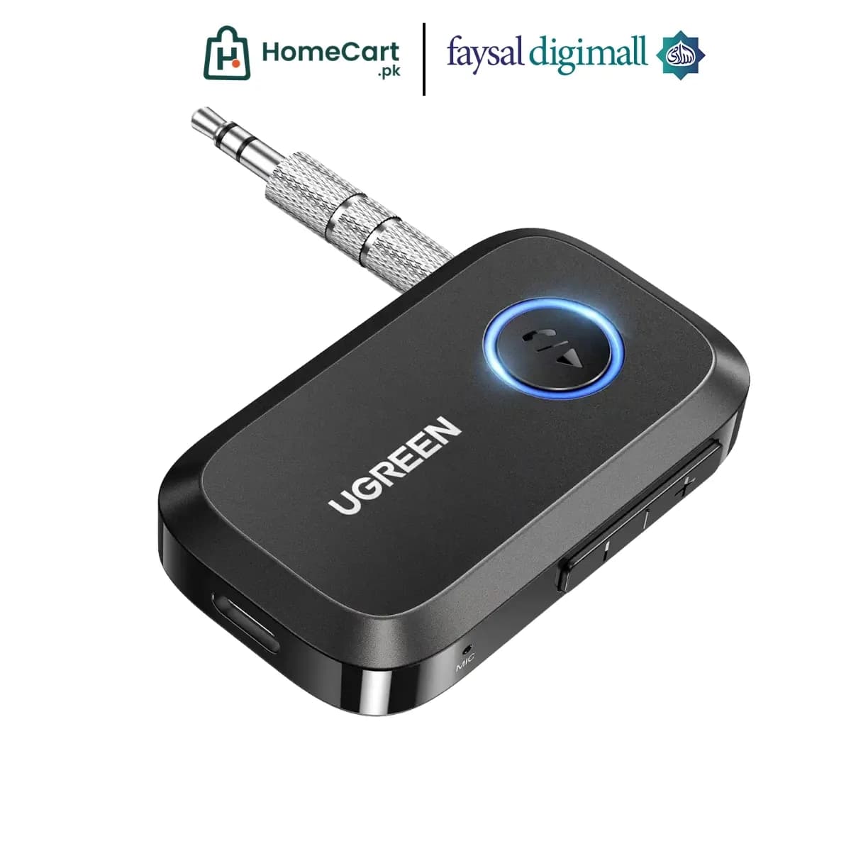 UGREEN 3.5mm Aux Bluetooth 5.3 Audio Adapter for Car (90748)