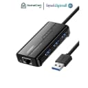 UGREEN USB 3.0 Hub with Gigabit Ethernet Adapter 4 Port (20265)