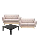 Rochester Sofa 2 + 3 Bundle & Honey Comb Coffee Table