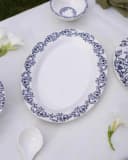 Azure Blossom Dinner Set