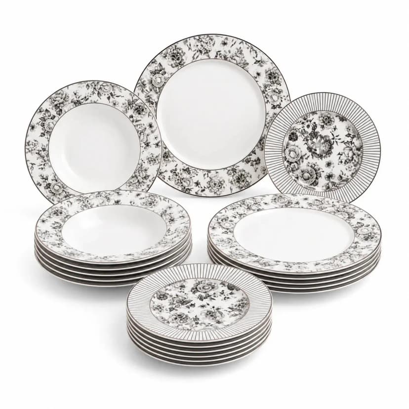 Premium Porcelain Plate Set