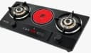 Glam Gas Hybrid Hob GG-02B-E Tempered Glass