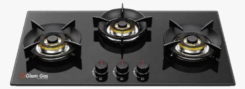 Glam Gas Digital 3 Burner Hob GG-07A LPG