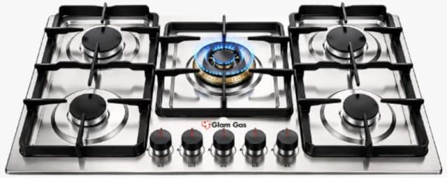 Glam Gas 5 Burner Kitchen Hob 903-H LPG