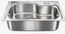 Glam Gas Kitchen Sink F-10 Single Kitchen Bowl
