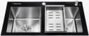 Glam Gas Kitchen Sink Lifestyle 12 Glass S.S Basket