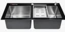 Glam Gas Kitchen Sink Lifestyle 12 Glass S.S Basket