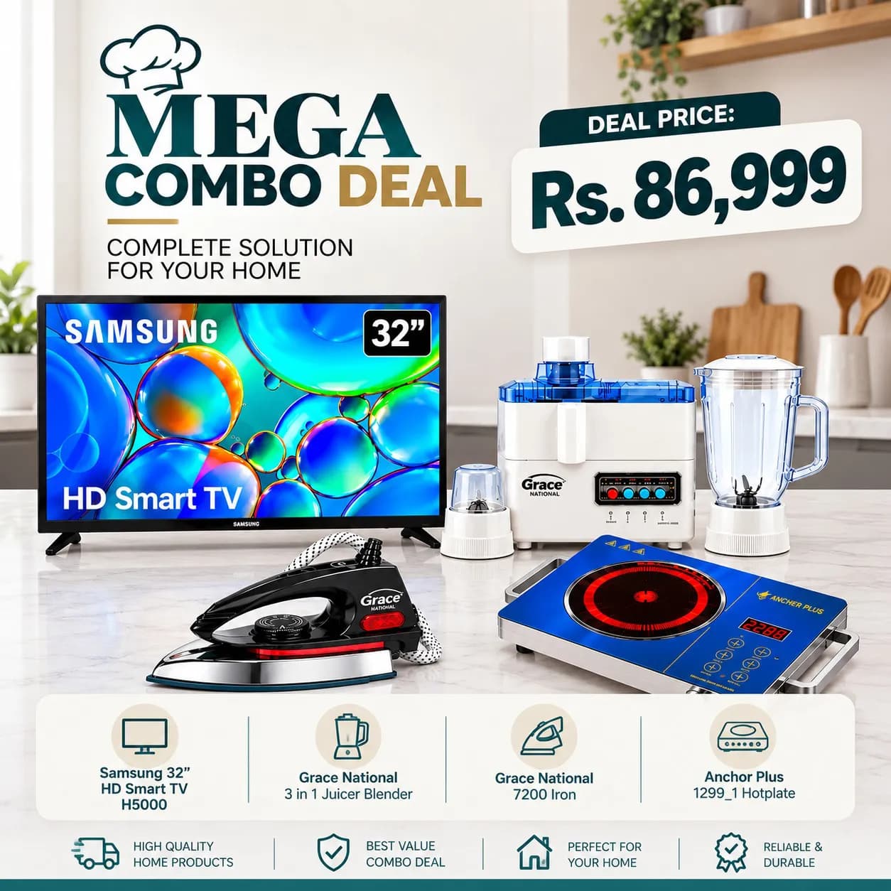 Mega Home Combo Deal Complete Essentials Package