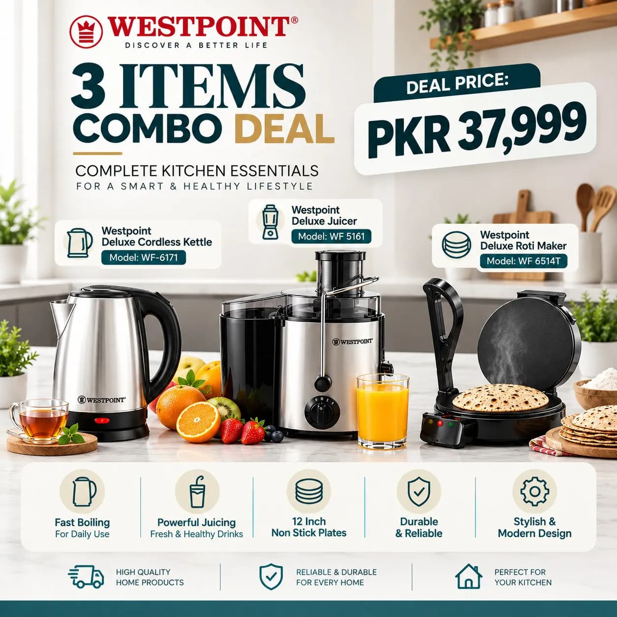 Westpoint 3-in-1 Kitchen Combo Deal