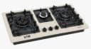 Nasgas Hob DG-444 BK Heavy Gauge Non Magnet Steel Top