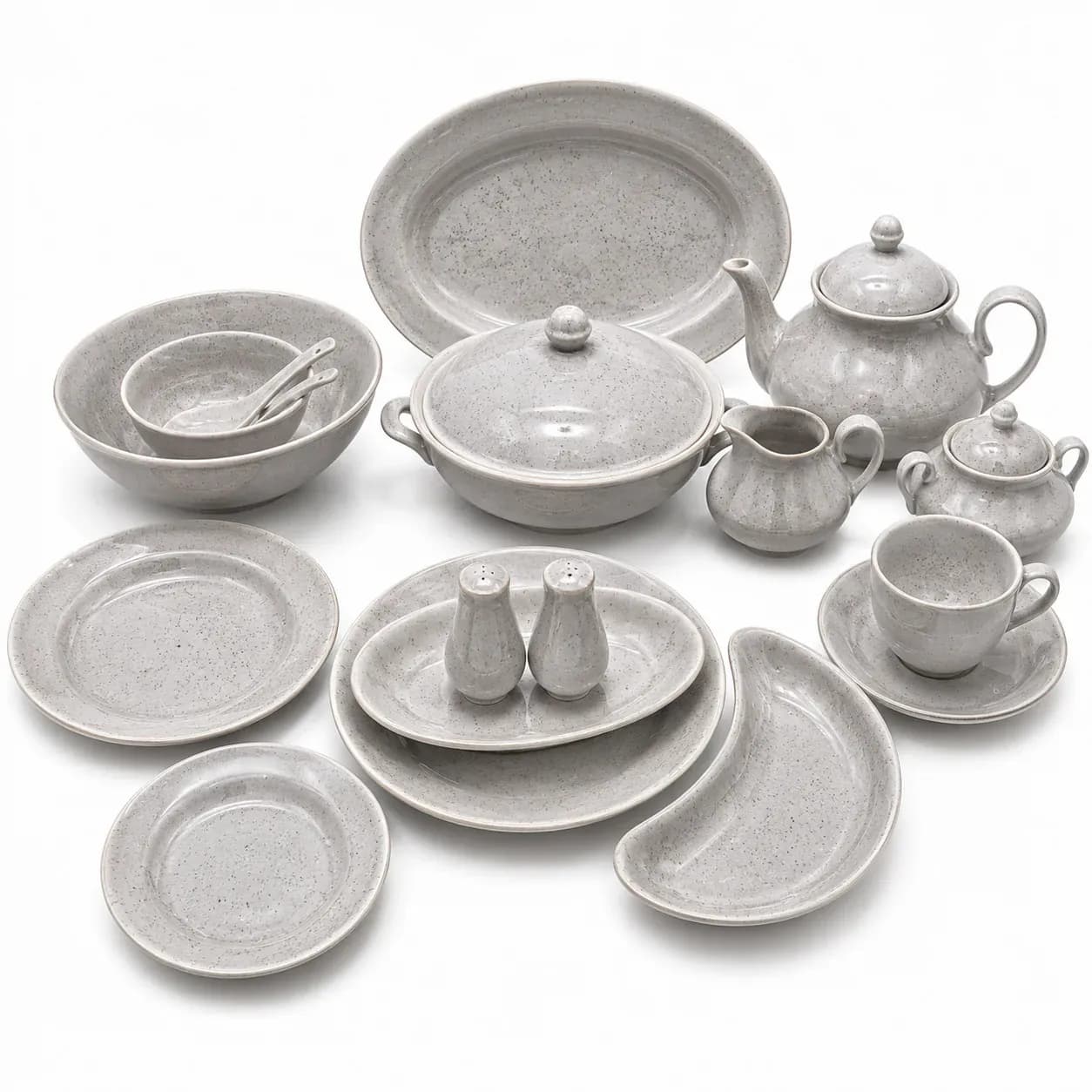 Luxury 72-Piece Glow Speckled Dinnerware Set