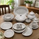 Luxury 72-Piece Glow Speckled Dinnerware Set