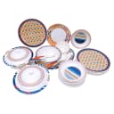 Dinner Set Coloured Chevron