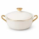 Elegant Dinnerware with Gold Rim