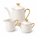 Elegant Dinnerware with Gold Rim