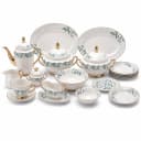 Premium Porcelain Dinner Set with Tea Set & Serving