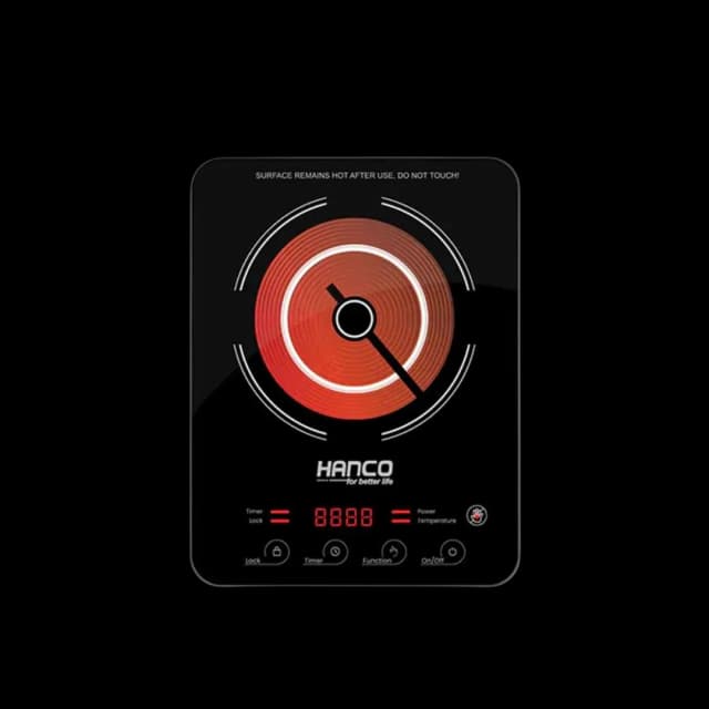Hanco Infrared Cooktops -HIRC-110 Hot Plate Black Glass A Grade Polish Glass