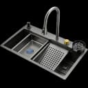 Crown CR-7545H Handmade Kitchen Sink Stainless Steel
