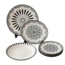 Porcelain Plate Set | Monochrome Bloom Collection
