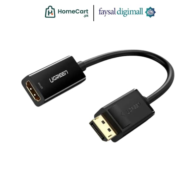 UGREEN DisplayPort Male to HDMI Female 4K 60Hz Adapter 25cm 70694