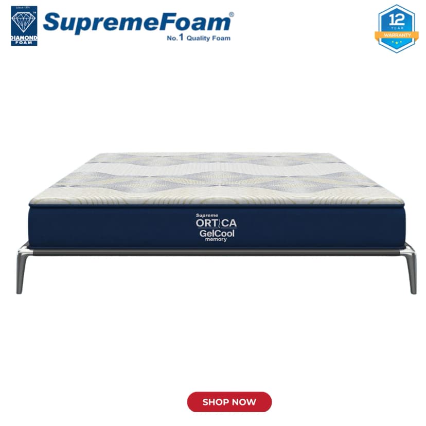 Diamond Supreme Ortica Gelcool Memory | 12 Years Brand Warranty