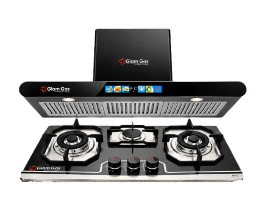 Glam Gas Built-In Hob & Range Hood Combo Kitchen Bundle