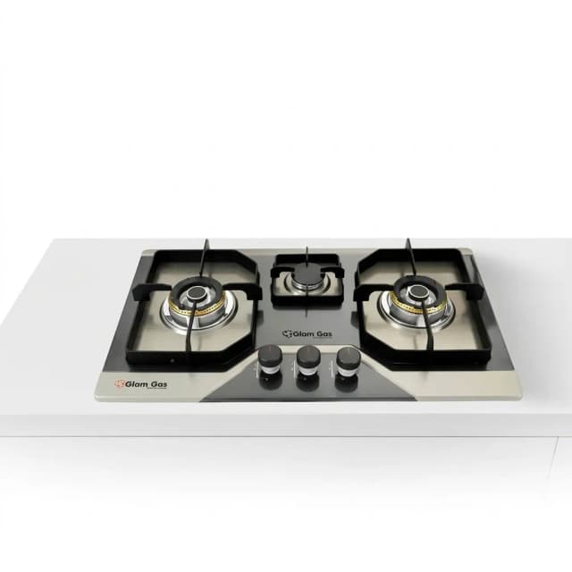Glam Gas 3 Burner Built-In Gas Hob GG Flora