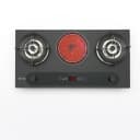 Glam Gas Gas & Electric Dual Energy Hybrid Hob GG-02B-E
